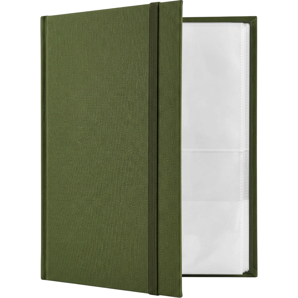 Cozoy Mixed-Pocket Ticket Storage Album 80 Sleeves Moss - Product view