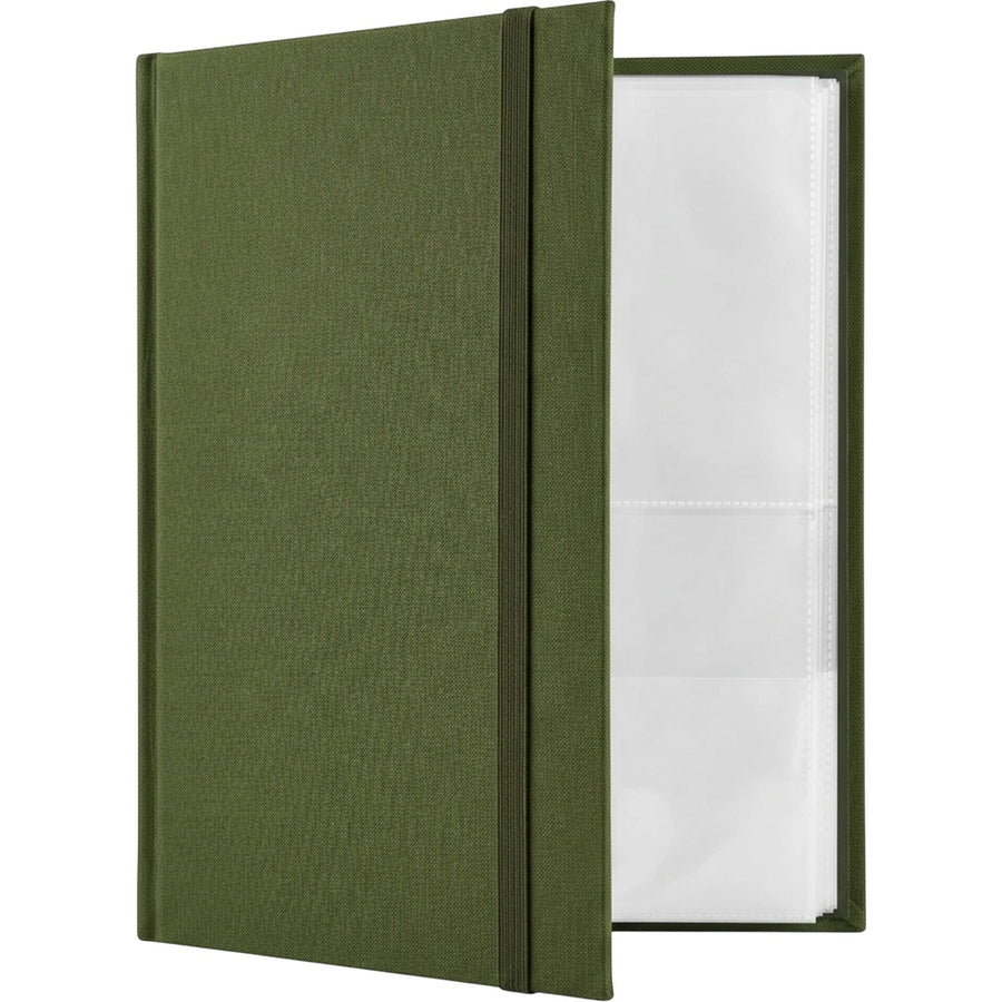 Cozoy Mixed-Pocket Ticket Storage Album 80 Sleeves Moss